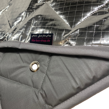 Preview: Detail Thermomatten innen grau / außen silber
