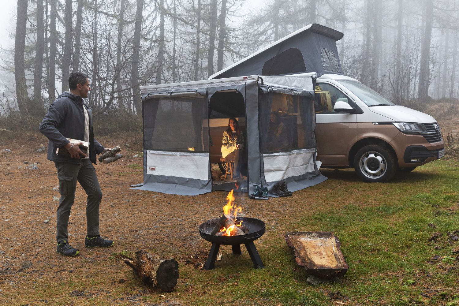 Camping Markisenhalter für Thule Fiamma Dometic Markiesen - kompatibel mit  VW T6 T5 T4 T6.1 Ford Nugget Markisenfuß für Camper, Wohnwagen, Wohnmobil