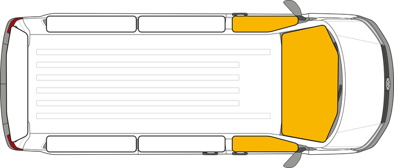 Magnet-AUSSENISOLIERUNG Volkswagen T5.2 Windschutzscheibe