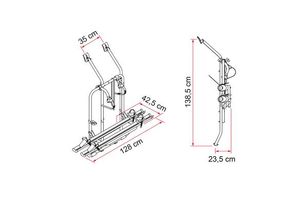Fahrradträger T4 Doppeltür / Flügeltür FIAMMA Carry Bike #02096-22-