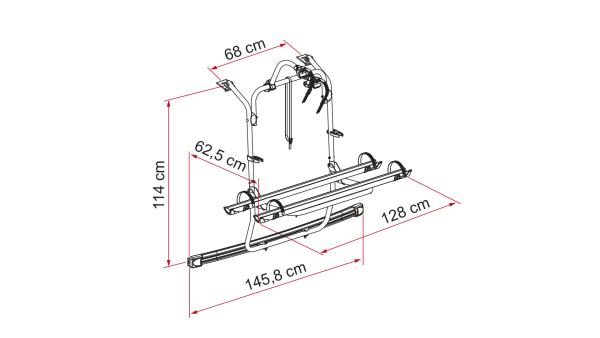 Skizze Fiamma Fahrradträger