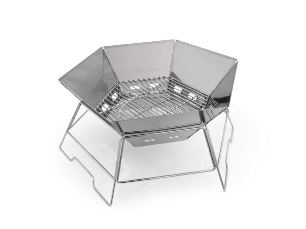 Grill- und Feuerschale "Hexagon" - 40 x 45 cm