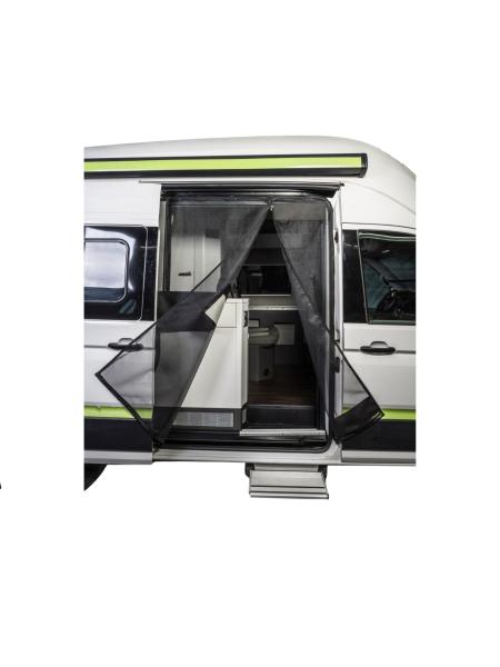 VanQuito Moskitonetz Schiebetür VW Grand California mit Küchenausbau ab 2017 fine mesh - Magnetreißverschluss