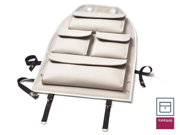 VanEquip Rücksitztasche / Rückenlehnentasche "Premium", hellgrau