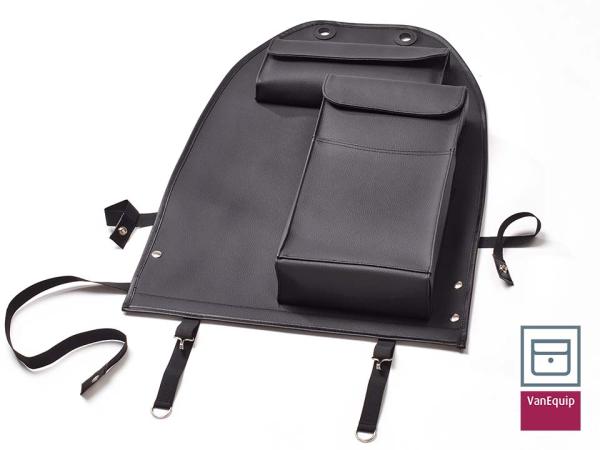 VanEquip Rückenlehntasche "Premium" für California Ocean, Coat, T5/T6/T6.1 Ausbau, Marco Polo mit großen Volumentaschen, schwarz