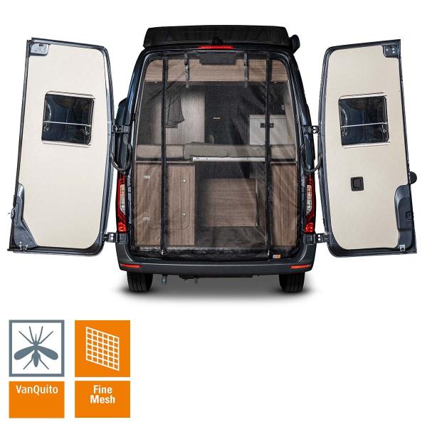 VanQuito Moskitonetz Heck MB Sprinter H2 ab 2018 - fine mesh