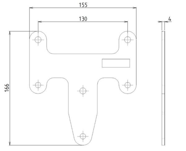Handbremsadapter für Ford Custom und Tourneo ab 2012 - 09/2023
