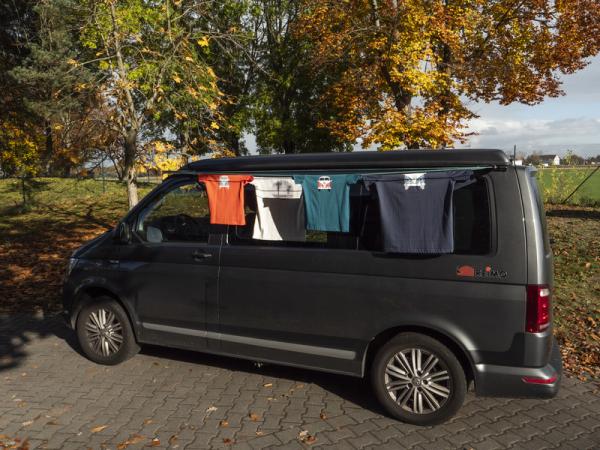 Wäscheleine für Reimo-Multirail, werkzeuglos (de)montierbar