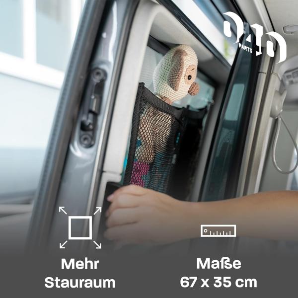 Aufbewahrungs-Netz für große Fenster VW Bus