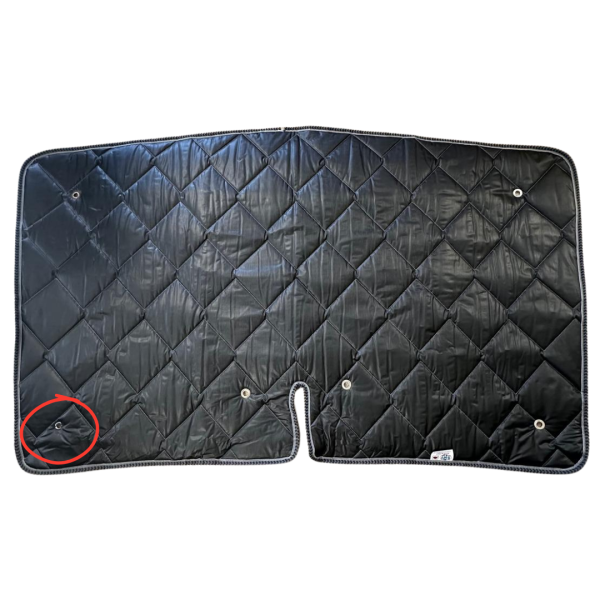 Thermomatten schwarz VW Caddy 2004 - 2020 Fahrerhaus Frontmatte beschädigt