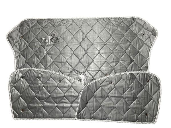 Set: Thermomatten Komplettset 8-teilig VW Caddy Maxi 2004 - 2020 langer Radstand für Heckklappe