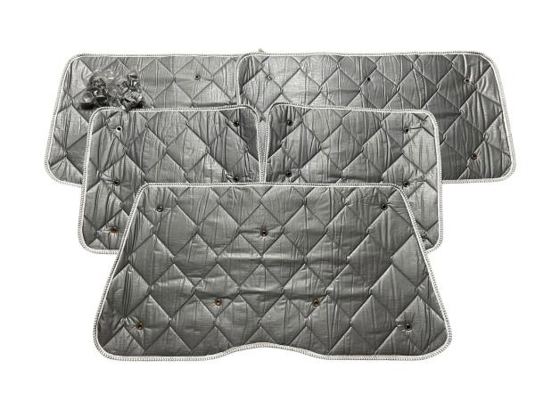 Set: Thermomatten Komplettset 8-teilig VW Caddy Maxi 2004 - 2020 langer Radstand für Heckklappe