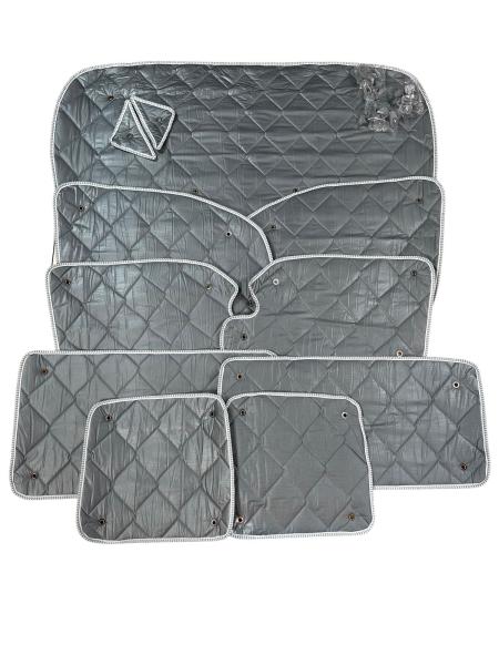 Set: Thermomatten Komplettset 9-teilig Mercedes Vito / Viano 2004 - 2015 kurzer Radstand für Heckflügeltüren