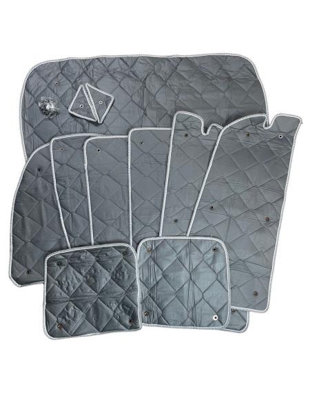 Set: Thermomatten Komplettset 9-teilig Mercedes Vito / Viano 2004 - 2015 extralang - Heckflügeltür