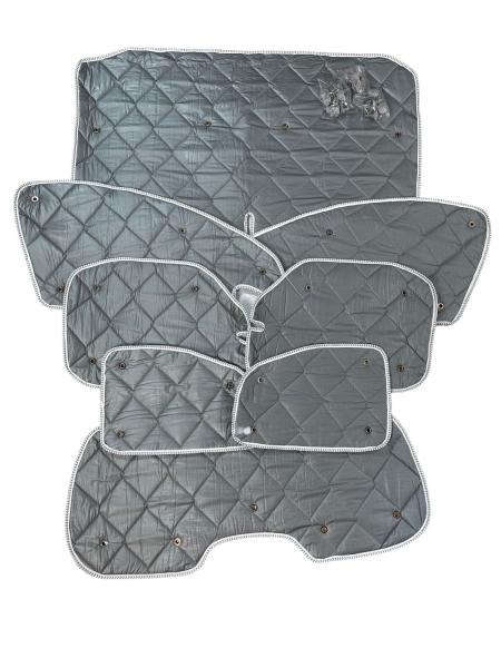 Set: Thermomatten 8-teilig Citroen Berlingo / Peugeot Partner KR 2008 - 2018 für Heckklappe