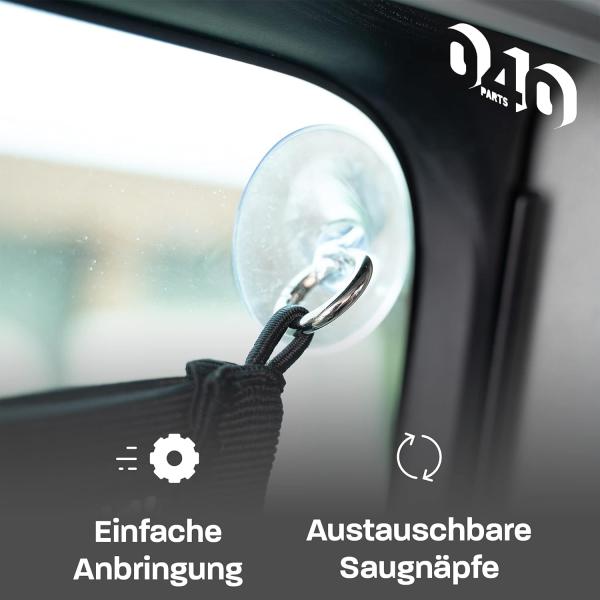 Aufbewahrungsnetz für Fenster (Saugnapfbefestigung)