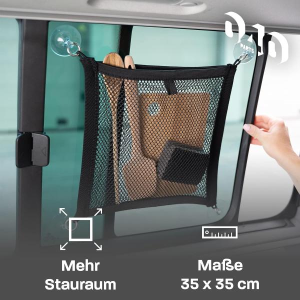 Aufbewahrungsnetz für Fenster (Saugnapfbefestigung)