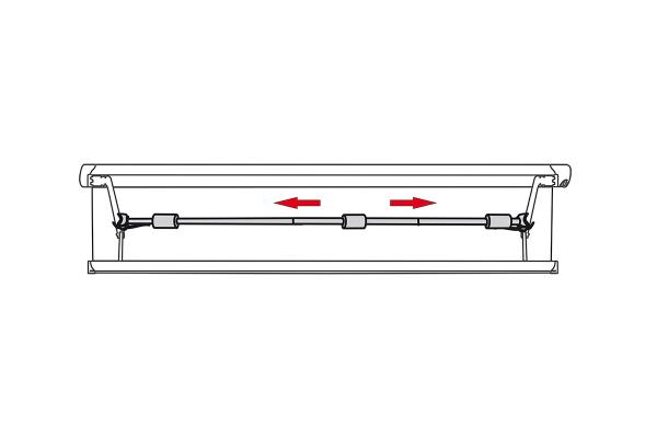 Magicrafter Rafterstange Spannstange für alle Markisen von 250 cm bis 400 cm