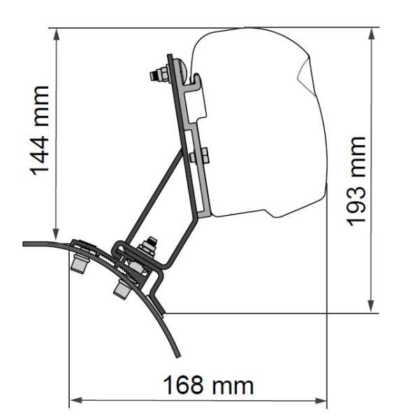 Fiamma Adapter F43van für PSA deep black #98655A090