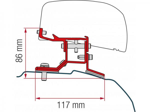 Komplettset F40van für Ford Custom L1 incl. Adapter # 98655Z044