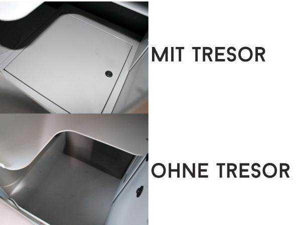 Kleiderschranksystem unterschied mit und ohne Tresor