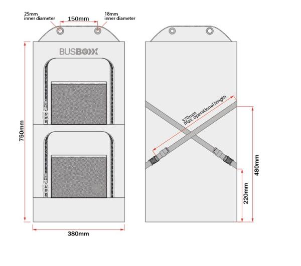 Organizer Tasche seatBOXX für Einzelsitz