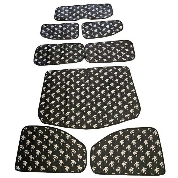 BusBoxx Thermomatten Komplettset 8-tlg. Ford Tourneo Custom V710 / VW neuer Transporter - Magnetbefestigung