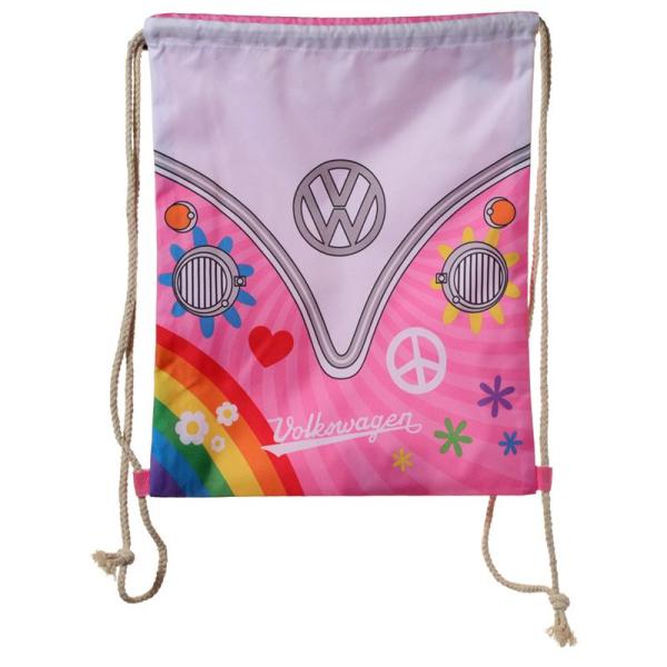 Volkswagen Bulli VW Bus T1 Summer Love Kordelzugbeutel Gymbag Rucksack