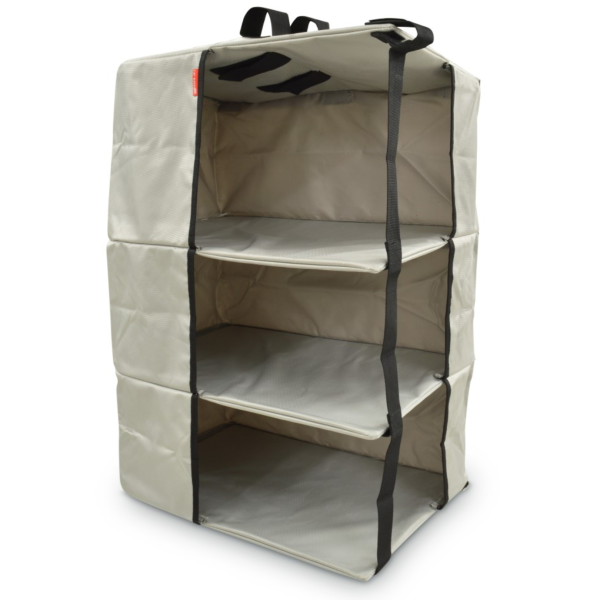 Vollständig aufgebauter Aufhängeschrank ohne Pkw