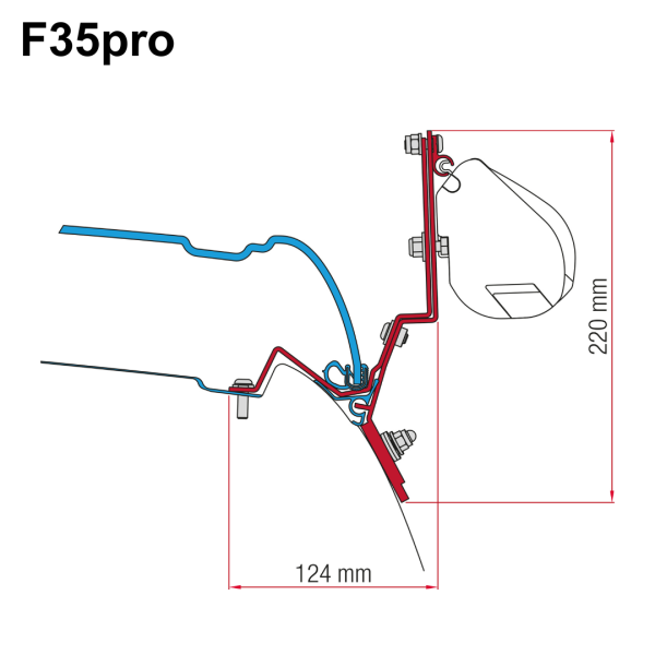 Fiamma Adapter 98655Z022 mit einer F35pro