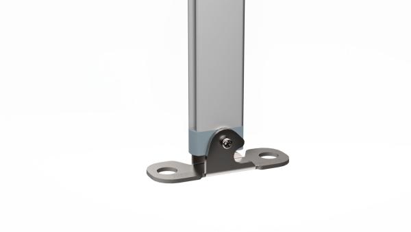 Fiamma Markise F45s Detailansicht vom Ende des Stützfußes