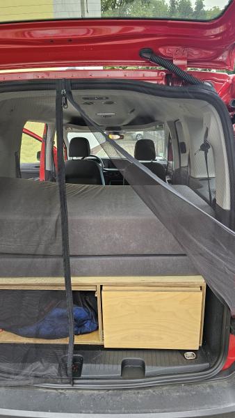 Moskitonetz, Insektenschutzgitter Caddy 5 Heckklappe, Magnetbefestigung