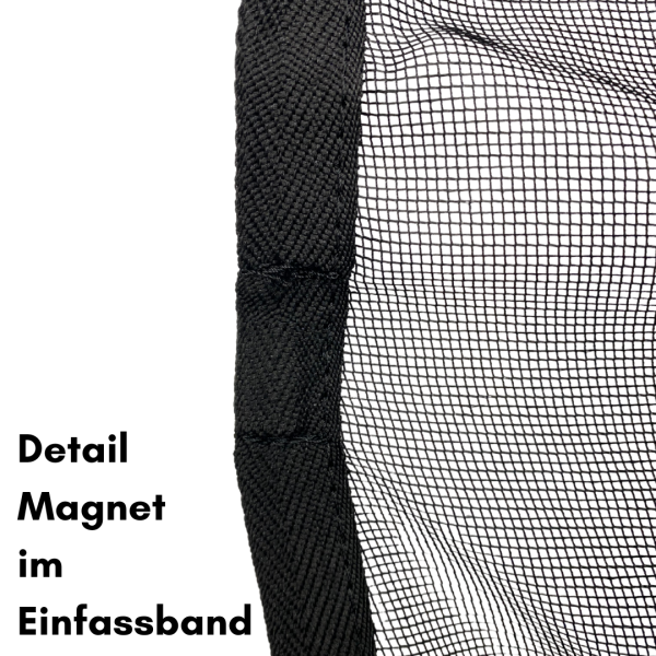 Insektenschutzgitter Moskitonetz Schiebetür T3 VW Bus - Magnetbefestigung - Detail