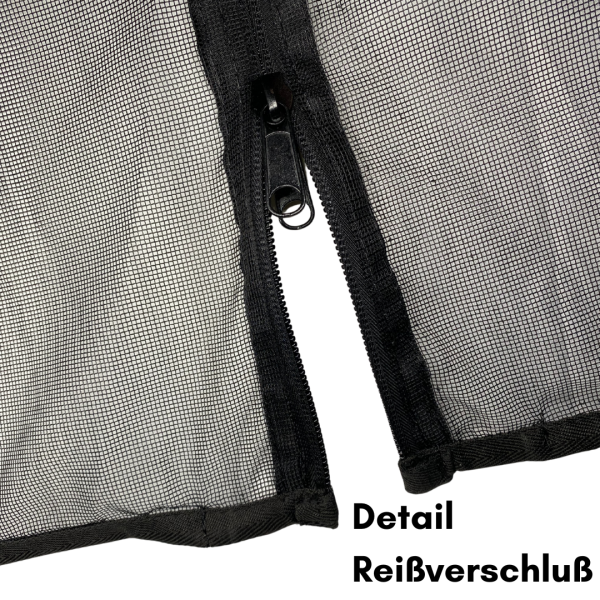 Insektenschutzgitter Moskitonetz Heckklappe T3 VW Bus - Magnetbefestigung - Detail