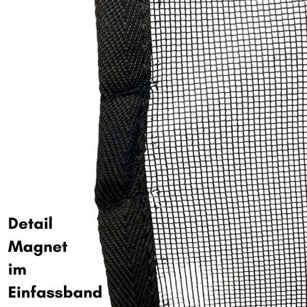 Detailansicht vom Magnet im Einfassband