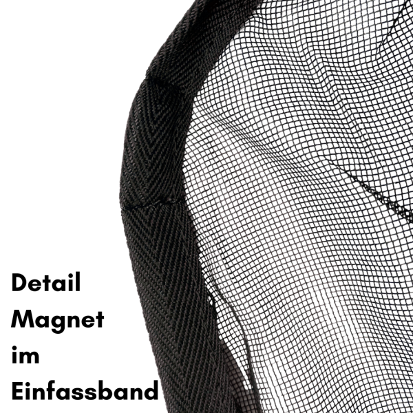 Moskitonetz Insektenschutzgitter VW T5 / T6 / T6.1 Heckklappe – Magnetische Befestigung - Reißverschluss - Detail