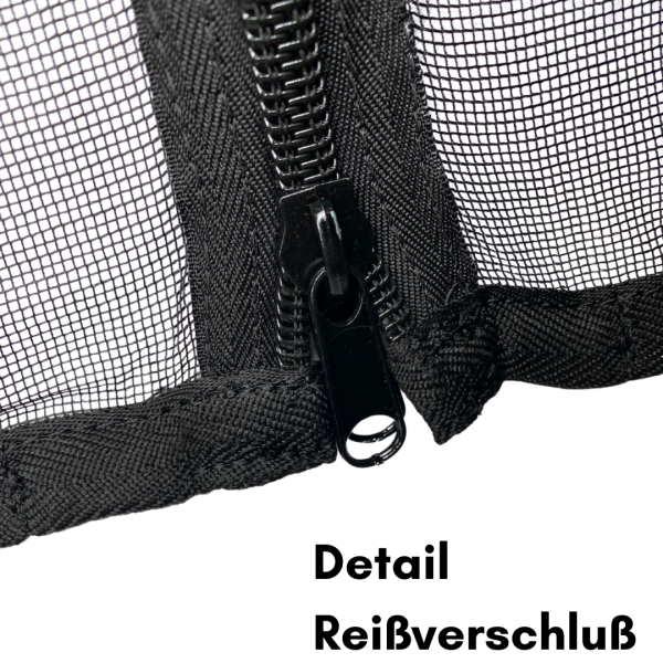 Moskitonetz Insektenschutzgitter VW T5 / T6 / T6.1 Heckklappe – Magnetische Befestigung - Reißverschluss - Detail