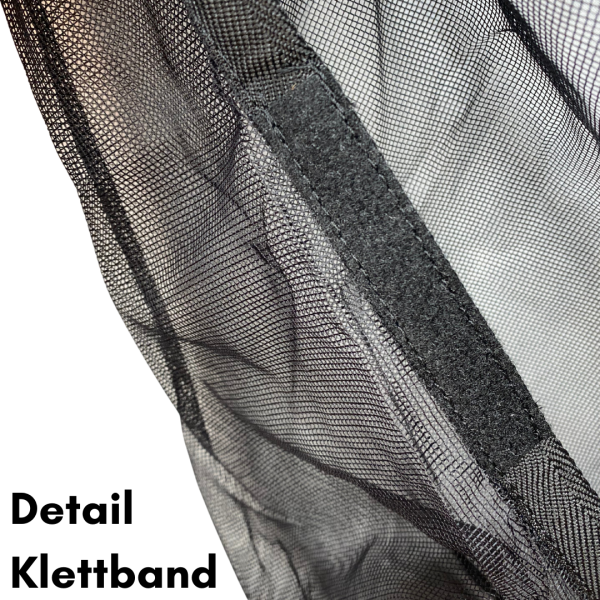 Moskitonetz Insektenschutzgitter VW T5 / T6 / T6.1 Heckklappe – Magnetische Befestigung - Reißverschluss - Detail