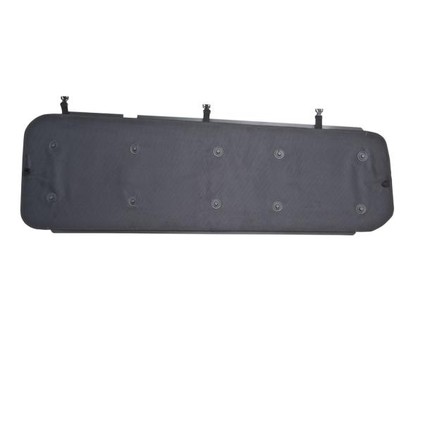 Detailansicht Rückwand mit Saugnäpfe und Klett