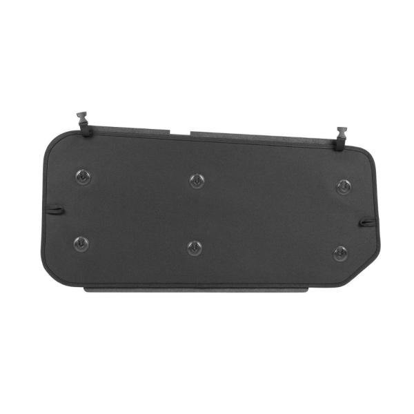 Detailansicht Rückwand mit Saugnäpfe und Klett