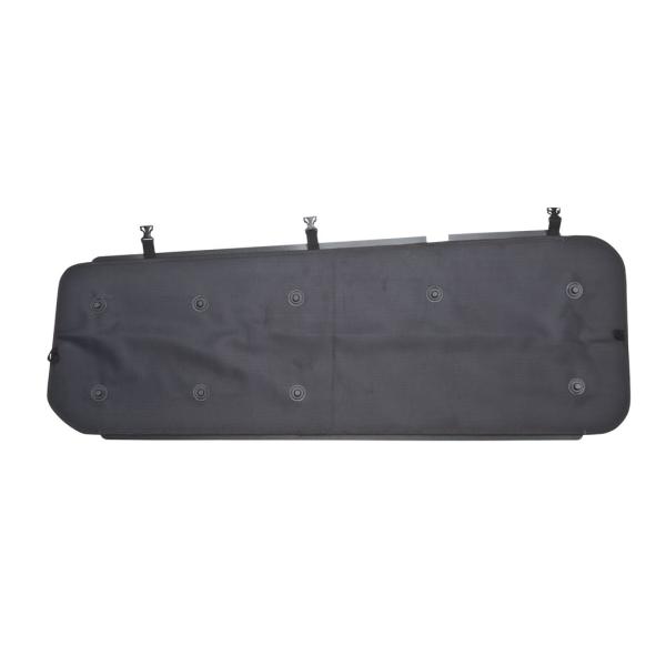 Detailansicht Rückwand mit Saugnäpfen und Klett