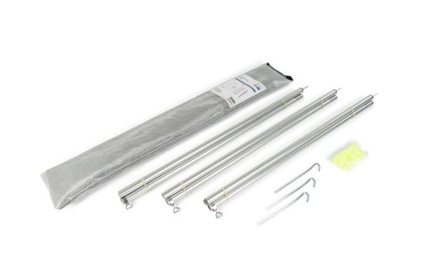 Vanspace Aufstell-Stangen-Set Alu, 3 Stangen, Leinen und Heringe