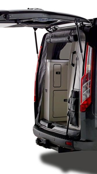 montiertes Insektenschutzgitter Heckklappe