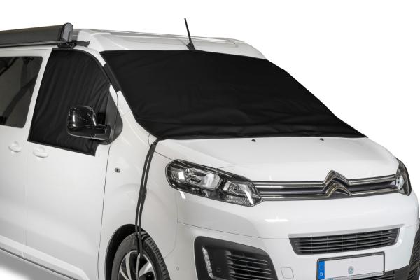 VanSpace Front- und Seitenscheiben-Cover im 3er-Set, schwarz, für PSA-Modelle