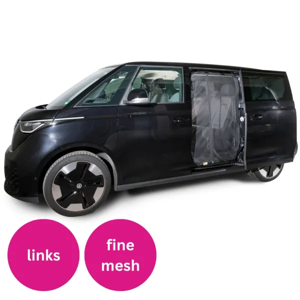 VanQuito Moskitonetz für VW ID BUZZ Schiebetür langer Radstand links (Fahrerseite) fine mesh