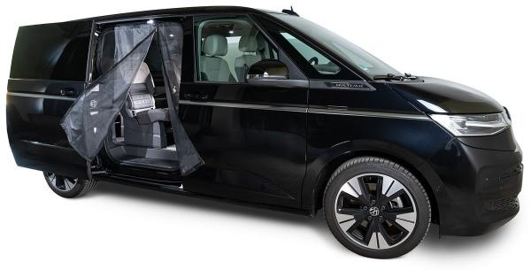 VanQuito Moskitonetz für VW T7 Schiebetür fine mesh Magnetreißverschluss