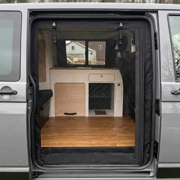 VEMOCA Premium Fliegennetz VW T5, T6 & T6.1 – Schiebetür (Moskitonetz/Insektenschutzgitter) Beifahrer