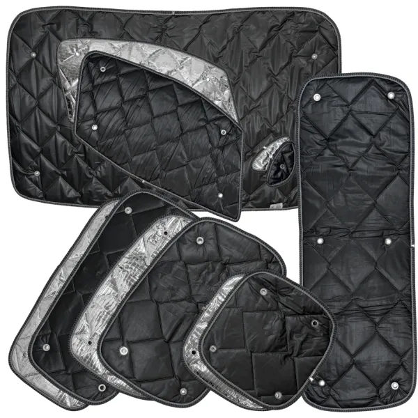 Set: Thermomatten Komplettset 12-teilig schwarz Nissan NV 200 (2009-2021) kurzer Radstand