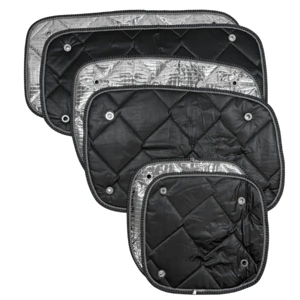 Set: Thermomatten Komplettset 12-teilig schwarz Nissan NV 200 (2009-2021) kurzer Radstand
