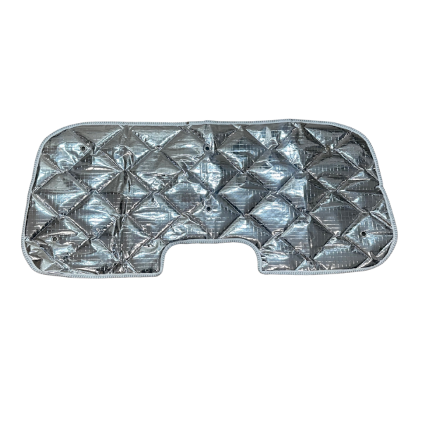 Thermomatten Heckklappe mit grauer Innenseite und silberner Außenseite